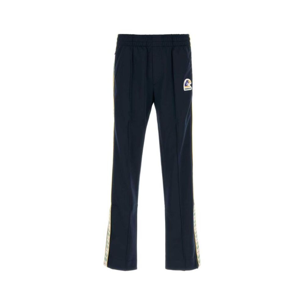 Casablanca Men Navy Blue Tech Fabric Joggers